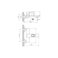 Смеситель для ванны Haiba HB60176