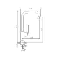 Смеситель для кухни Haiba HB70572 026-6749