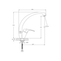 Смеситель для кухни Haiba HB4113-11