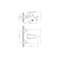 Смеситель для ванны Haiba HB60563