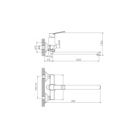 Смеситель для ванны Haiba HB22559