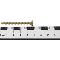 Набор для крепления ВИРТУОЗ дюбель 8x45, шуруп 5x50 потайная головка, желтый цинк, 80 шт. 550-00590