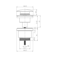Донный клапан Lemark LM8500G