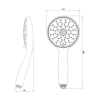 Душевая лейка Lemark 3-функциональная LM8121C