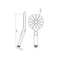 Душевая лейка Lemark 3-функциональная LM8122GM