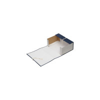 Архивный короб OfficeSpace с завязками разборный, бумвинил, 120 мм, синий, клапан МГК 284721