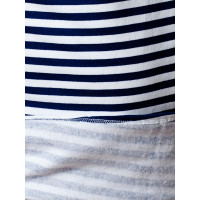 Тельняшка с начесом и длинным рукавом БЕРТА хлопок, синяя полоса 702с-48-50