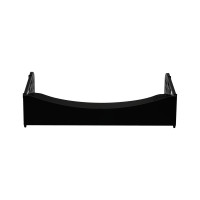 Горизонтальный лоток для бумаг Стамм Field широкая загрузка, черный ЛТ801