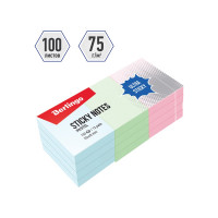 Самоклеящийся блок BERLINGO Ultra Sticky 50х40 мм, 12 блоков по 100 листов, 3 пастельных цвета LSn_39001