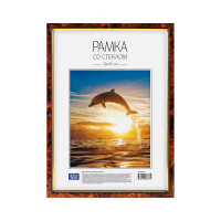 Пластиковая рамка OfficeSpace №6, 21х30 см, темный орех РП_432