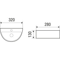 Подвесная раковина WeltWasser WW AISBACH 5062 320х280х130 10000004597