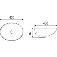 Врезная раковина WeltWasser WW DEILBACH 6028 430х430х165 10000004602