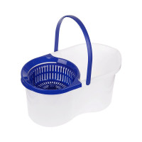 Набор для уборки OfficeClean Professional ведро 6 л с отжимом, самоотжимная швабра с круглой насадкой 295492