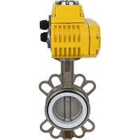 Затвор DN.ru 316L-316L-PTFE Ду150 Ру16 с электроприводом QT-060 24В D050-01638