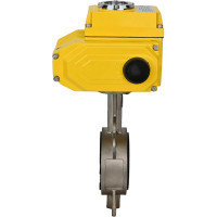 Затвор DN.ru 316L-316L-PTFE Ду150 Ру16 с электроприводом QT-060 24В D050-01638