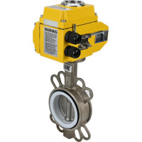 Затвор DN.ru 316L-316L-PTFE Ду150 Ру16 с электроприводом QT-060 24В D050-01638