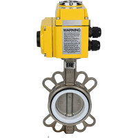 Затвор DN.ru 316L-316L-PTFE Ду150 Ру16 с электроприводом QT-060 24В D050-01638