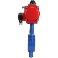 Затвор DN.ru WCB-316L-NBR Ду300 Ру16 с пневмоприводом, пневмораспределителем D050-02184