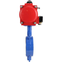 Затвор DN.ru WCB-316L-PTFE Ду65 Ру16 с пневмоприводом, пневмораспределителем D050-02404