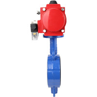 Затвор DN.ru WCB-316L-EPDM Ду65 Ру16 с пневмоприводом, пневмораспределителем D050-02071