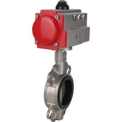 Затвор DN.ru 316L-316L-NBR Ду50 Ру16 с пневмоприводом D050-01545