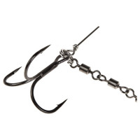 Стальная оснастка LUCKY JOHN STINGER POWER CHAIN 3.5+8.0см, оснащена тройниками №03/0+№3/0 1шт. LJP7402-XL