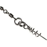 Стальная оснастка LUCKY JOHN STINGER POWER CHAIN 3.5+8.0см, оснащена тройниками №03/0+№3/0 1шт. LJP7402-XL