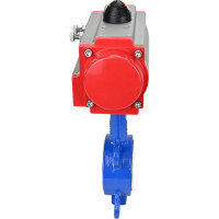 Затвор DN.ru WCB-316L-PTFE Ду65 Ру16 с пневмоприводом D050-02402