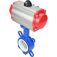 Затвор DN.ru WCB-316L-PTFE Ду65 Ру16 с пневмоприводом D050-02402