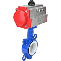 Затвор DN.ru WCB-316L-PTFE Ду65 Ру16 с пневмоприводом D050-02402