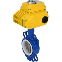 Затвор DN.ru WCB-316L-PTFE Ду65 Ру16 с электроприводом QT-008 380В D050-02409