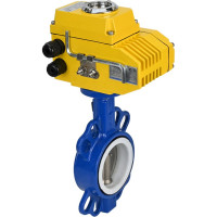 Затвор DN.ru WCB-316L-PTFE Ду65 Ру16 с электроприводом QT-008 380В D050-02409