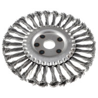 Щетка металлическая дисковая (175х22 мм; крученая проволока) для УШМ ЕРМАК 656-052