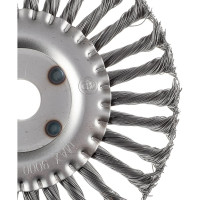 Щетка металлическая дисковая (175х22 мм; крученая проволока) для УШМ ЕРМАК 656-052