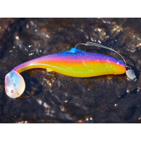 Съедобные искусственные виброхвосты LUCKY JOHN LJ Pro Series ROACH PADDLE TAIL 3.5in, цвет G04, 6шт. 140180-G04