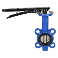 Дисковый поворотный затвор DN.ru GGG50-316L-EPDM Ду100 Ру16 с рукояткой D050-07104