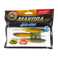 Виброхвосты LUCKY JOHN LJ 3D Series MAKORA SPLIT TAIL 5.0in, цвет 004, 4шт. 140411-004