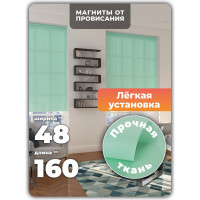 Однотонная рулонная штора Peora лайм 48х160 см 66976