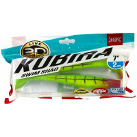 Виброхвосты LUCKY JOHN LJ 3D Series KUBIRA SWIM SHAD 7,0in, цвет PG15, 2шт. 140421-PG15
