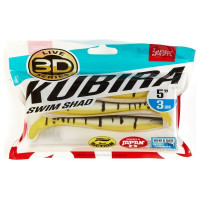 Виброхвосты LUCKY JOHN LJ 3D Series KUBIRA SWIM SHAD 5,0in, цвет PG23, 3шт. 140420-PG23