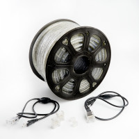 Дюралайт со светодиодами FERON LED-F3W, 50м, 11х18мм, 230V, 72LED/м, 2.88Вт/м, белый 7000K 26070