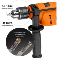 Ударная дрель TDM ELECTRIC ДУ-710 Рубин 710 Вт SQ1086-0102