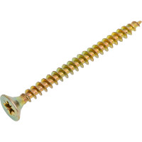 Набор для крепления ВИРТУОЗ дюбель 8x50 К, шуруп 5x60 потайная головка, желтый цинк, 70 шт. 550-00651