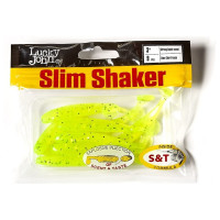 Съедобные искусственные виброхвосты LUCKY JOHN LJ Pro Series SLIM SHAKER 3in, цвет 071, 9шт. 140182-071