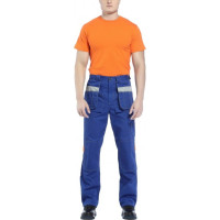 Брюки СОЮЗСПЕЦОДЕЖДА Профессионал, василек/светло-серый, р. 56-58, рост 170-176 2000000101866