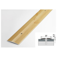 Порог прямой алюминиевый (37 мм; 0.9 м; декоративный; сосна) Лука 00000001380
