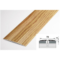 Порог прямой алюминиевый (78 мм; 0.9 м; декоративный; дуб универсал) Лука 00000001428