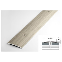 Порог прямой алюминиевый (44.5 мм; 0.9 м; декоративный; клен беленый) Лука 00000002137