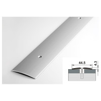 Порог прямой алюминиевый (44.5 мм; 0.9 м; анодированный; серебро) Лука 00000002551