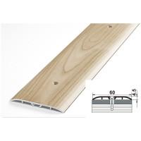 Порог прямой алюминиевый (60 мм; 0.9 м; декоративный; дуб шато) Лука УТ000026192